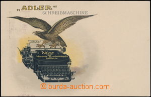 174543 - 1908 ADLER Schreibmaschine, color advertising view card with