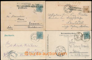 174547 - 1898-1906 sestava 4ks pohlednic s razítky VLP, POSTCONDUCTE