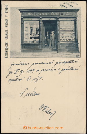 174559 - 1900 TŘEBÍČ - knihkupectví Otakara Kubeše, reklamní po