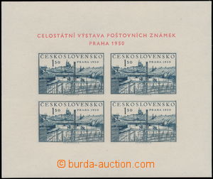 174565 - 1950 Pof.A564, miniature sheet PRAGUE 1950, variant D/8, sou
