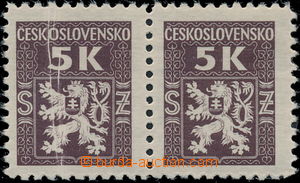 174580 - 1945 Pof.SL6, Official 5 Koruna, horizontal pair, on/for L s