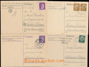 174693 - 1941-44 C.C. BUCHENWALD  comp. of 4 entires from one prisone