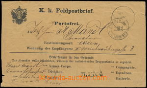 174726 - 1878 Feldpostbrief, pre-printed yellow envelope with eagle w