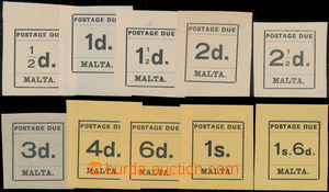 174771 - 1925 Mi.P1-P10, Doplatní 1/2p-1Sh6P; kompletní série, kat