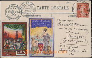 174790 - 1914 Výstava Lyon, oficiální pohlednice EXPOSITION INTERN