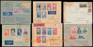 174798 - 1942-1949 6 letters to Budapest, Reg, Ex, airmail, 2x censor