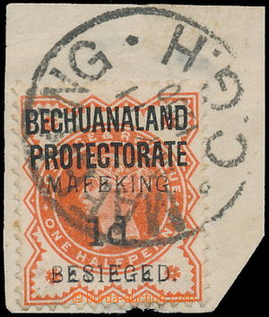 174800 - 1900 MAFEKING, provisional MAFEKING BESIEGED on overprint BE