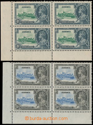174835 - 1935 SG.115a, 116a, rohové 4-bloky Jiří V. Silver Jubilee