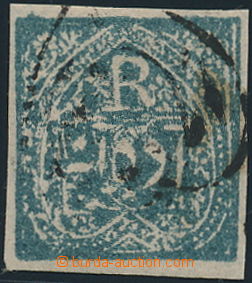 174837 - 1874 SG.J1a, ½ Anna modrá na tenkém papíru, hodnota 