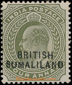 174858 - 1903 SG.29b, indická Edvard VII. 4 Anna zelená s přetiske