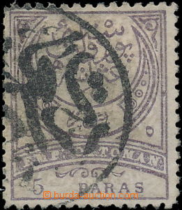 174898 - 1884 Mi.44, Půlměsíc 5P fialová / světle fialová; velm