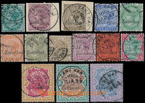 174902 - 1896 SG.3-21, sestava 14 hodnot indických 1/2A - 5 Rupees s