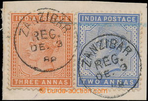 174906 - 1882-1890 SG.Z85, 86, předběžné indické Viktorie 2A+3A 