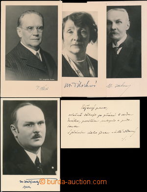 174925 - 1920-40 SPISOVATELÉ / sestava 4 portrétních fotopohlednic