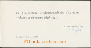 174950 - 1976 ŠALGOVIČ Viliam (1919-1990), slovenský a českoslove