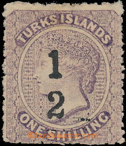 175059 - 1881 SG.14a, Viktorie 1/2P na 1Sh fialová, chybotisk přeti