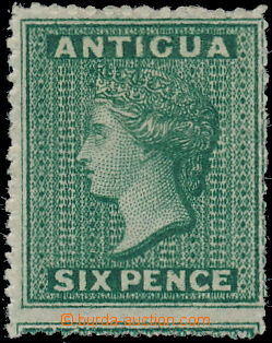 175073 - 1862 SG.1, Victoria 6P blue-green, perfect piece with part o