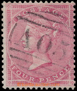 175076 - 1857 SG.Z3, GB Victoria 4P pink used on Bahamas as forerunne