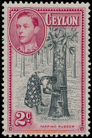 175087 - 1938-1949 SG.386ba, George VI. 2C black / carmine, Comma Fla