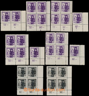 175102 -  Pof.162 + 163, Hussite-issue 80h violet and 90h black, prac