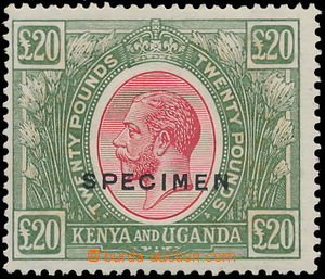 175109 - 1922-1927 SG.101s, Jiří V. 20£ červená / zelená, S