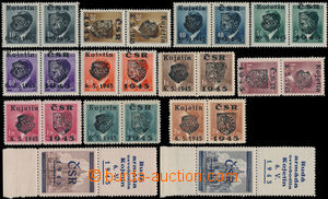 175159 -  KOJETÍN  comp. 11 pcs of pairs with joined overprint types