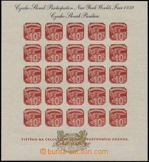 175210 - 1939 Newspaper miniature sheet 1937, AS2e, exhibition NY 193