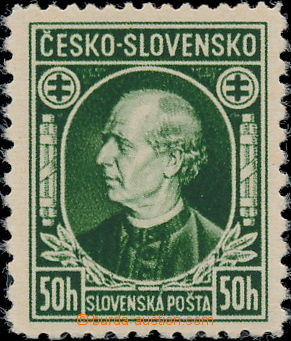 175243 - 1939 Alb.NZA1, unissued Hlinka 50h green ČESKO - SLOVENSKO,