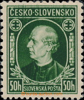 175244 - 1939 Alb.NZA1, unissued Hlinka 50h green ČESKO - SLOVENSKO,