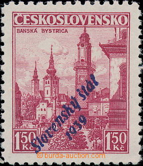 175249 - 1939 Alb.14, Banská Bystrica 1,50CZK with significant shift