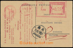 175358 - 1939 firemní lístek s avizem o zaslání 1 vagonu citronů