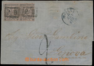 175385 - 1855 dopis z roku 1862 frankovaný NEVYDANÝMI 2x 9C novinov