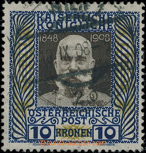 175439 - 1908 Mi.156, Ferch.156, FJI 10K Jubilejní, DR WIEN; kat. Fe