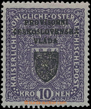 175520 -  Pof.RV19, Prague overprint I (Small Emblem), highest value 