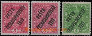 175680 -  Pof.49 I, 50 II, Znak 3K světle červená úzká, 2ks, I. 