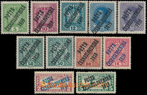 175689 -  Pof.34-47 + 57-58A, comp. of 11 stamps, all with full offse
