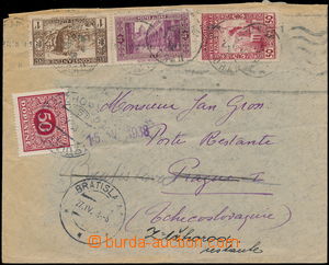 175710 - 1938 letter sent from Algeria on/for Poste restante to Pragu