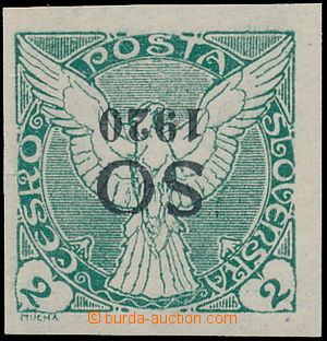 175827 -  Pof.SO28Pp, Sokol 2h zelená, převrácený přetisk; zk. G