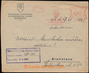 175838 - 1942 úřední dopis Slovenské hypoteční a komunální ba