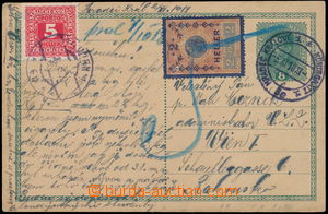 175877 - 1918 předběžná dopisnice Karel 8h zaslaná do Vídně, d