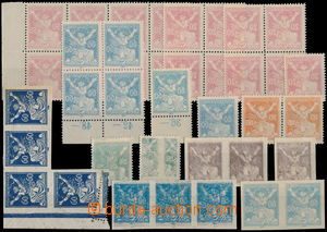 175967 -  Pof.151, 157, 160, 161,  comp. 15 pcs of stamp., stripe and