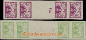 176049 - 1919 Pof.S1Ms(4) + S2Ms(4), Express 2h purple-red and 4h lig