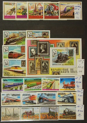 176056 - 1900-1990 [COLLECTIONS]  ENGINES  collection of stamps with 