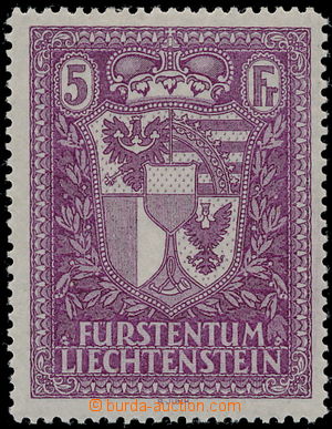 176067 - 1935 Mi.142, Coat of arms 5Fr; sought highest value, small g