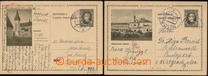 176165 - 1939 CDV4/16, 32, comp. of 2 picture stationeries Hlinka 1,2