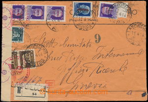 176214 - 1944 R-dopis do Ženevy se smíšenou frankaturou italských