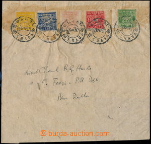 176220 - 1934 dopis z Lhasy do Dillí, frankovaný Sc.14-18, Lev 1/2,