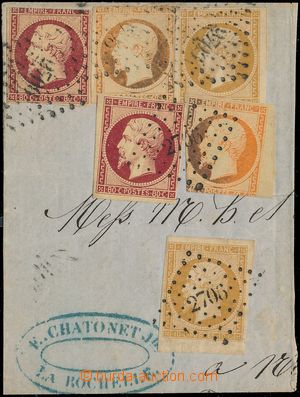 176222 - 1852 Mi.12(2),15(2),16(2), Napoleon III. 2x 10C, 2x 40C, 2x 