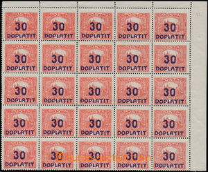 176267 - 1922 Pof.DL29A, Postage Due - overprint issue Hradcany 30/15