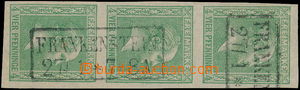 176293 - 1858 Mi.9, Friedrich Wilhelm IV., 3-páska 4Pf s rámečkov